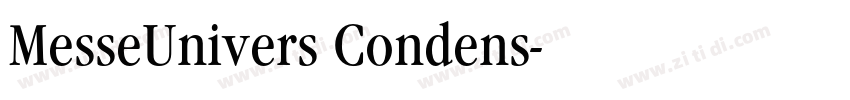 MesseUnivers Condens字体转换